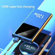 200000mAH 120W Power Bank Super Fast Charging Battery High Capacity Power Bank Digital Display For iphone 15 14 Samsung Xiaomi