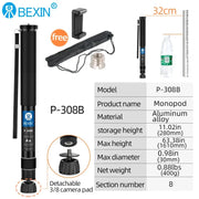 BEXIN Extendable Lightweight Portable Mini Camera Monopod Phone Stand Handheld Unipod Dslr Camera Video Monopod For Sony Canon