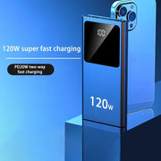 200000mAH 120W Power Bank Super Fast Charging Battery High Capacity Power Bank Digital Display For iphone 15 14 Samsung Xiaomi