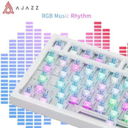 New AK820 AJAZZ Wired Mechanical Keyboard RGB Gaming 75% Gasket-mounted Type-C Wired TFT Screen Customized APEX KR ROK Keycap