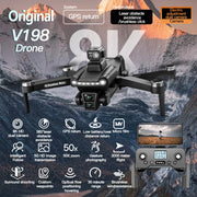 V198 Pro/MAX GPS Drone 4K Professional HD Dual Camera 5G Wifi Photography Brushless Foldable Quadcopter RC Distance 8K Dron Toy