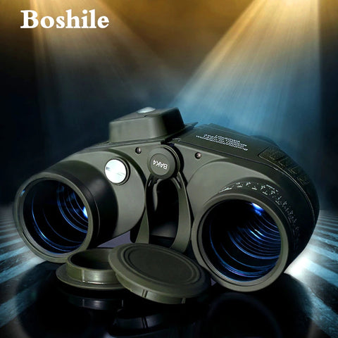 10x50 Military Binoculars Telescope Night Vision Spyglass Long View Professional Coordinate Rangefinder Travel Hunting Camping