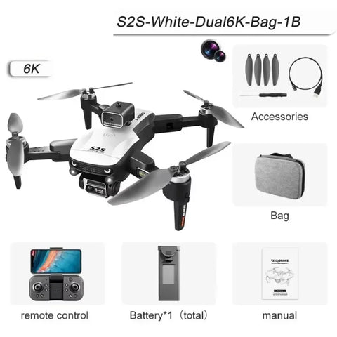 Xiaomi S2S Drone 8K 5G GPS HD Aerial Photography Dual-Camera Omnidirectional Obstacle Brushless Avoidance Quadcopter Toys