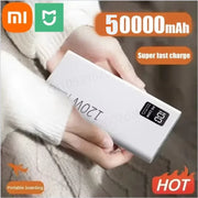 Xiaomi 50000mAh Fast Charging Power Bank 120W High Capacity Powerbank Portable Battery Charger For iPhone Samsung Huawei New