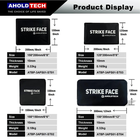 Aholdtech Self Defense NIJ IIIA 3A Side Soft Bulletproof Plate Ballistic Vest Waist Ballistic Plate Armor Panel 6x8 6x6 5x8 6x12