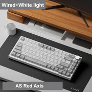 New AK820 AJAZZ Wired Mechanical Keyboard RGB Gaming 75% Gasket-mounted Type-C Wired TFT Screen Customized APEX KR ROK Keycap