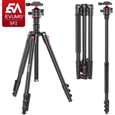 68'' Tripod for Camera Mobile Phone Flexible Travel Professional Camera Tripod Stand Video Aluminum Monopod for Dslr Ball Head