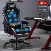 2023 New gaming chair,High quality computer chair with massage,leather office chair RGB light gamer chair swivel gaming chair