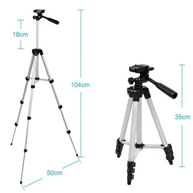 Phone Travel Self Tripod Aluminum Tall 55” 140CM Stand With Quick Plates Mount Pan Head For Canon Nikon DSLR SLR Digital Camera