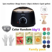 200cc Paraffin Wax Warmer mini Wax Heater Feet Mini SPA Wax-melt Machine Heater  Body Depilatory  Machine Waxing Kit