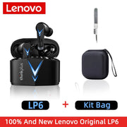 Original Lenovo LP6 TWS Gaming Earbuds Noice Cancelling Wireless Earphone HIFI Music Bluetooth Headphones with Dual Mode Headset