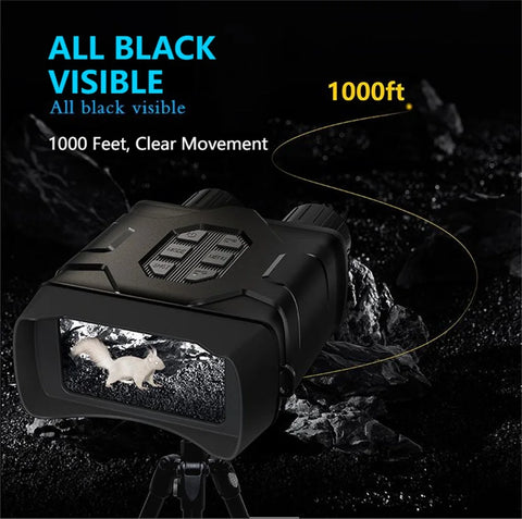 NV016 4 Inch 5K UHD WIFI Binocular Telescope 52MP 10X Digital Zoom 300M Infrared Binoculars Night Vision for Hunting Camping