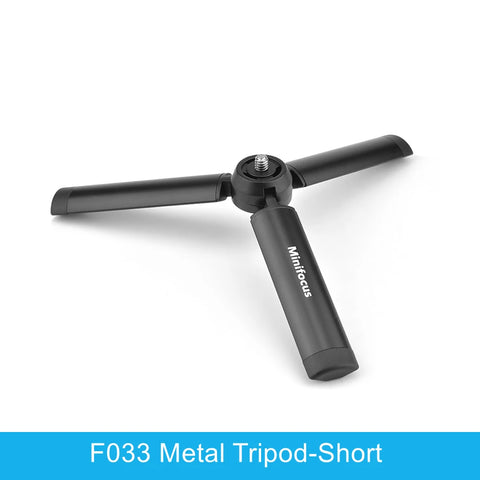 Metal Mini Tripod Stand for DJI Zhiyun Feiyu Gimbal Handle Grip Stabilizer DSLR Camera Monopod Tabletop Handheld with 1/4” Screw