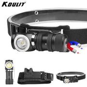 Powerful P8 LED Headlamp Type-c Rechargeable Head Flashlight with Magnet Tail 3 Modes Lighting Outdoor Camping Fishing Lantern