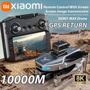 Xiaomi SG901 MAX 8K HD GPS Drone Professional Aerial Avoiding Obstacle with Large Screen Remote Control Folding Brushless Drone