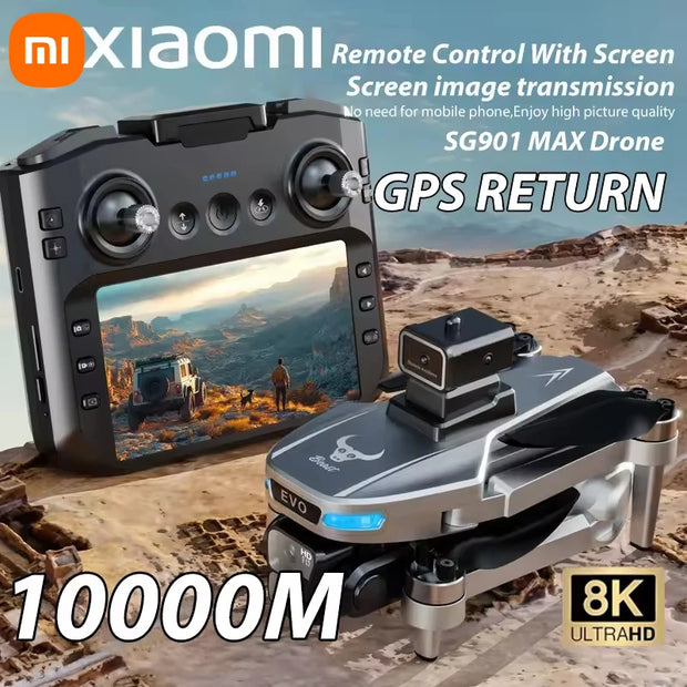 Xiaomi SG901 MAX 8K HD GPS Drone Professional Aerial Avoiding Obstacle with Large Screen Remote Control Folding Brushless Drone