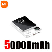 Xiaomi 50000mAh Magnetic Wireless Charger Power Bank Magsafe External Battery Fast Charging PowerBank For Android iPhone 15 16