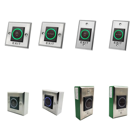 DC12V 24V Touchless Open Electronic Lock Release Switch IR Contactless Infrared No Touch Exit Button for Access Control System