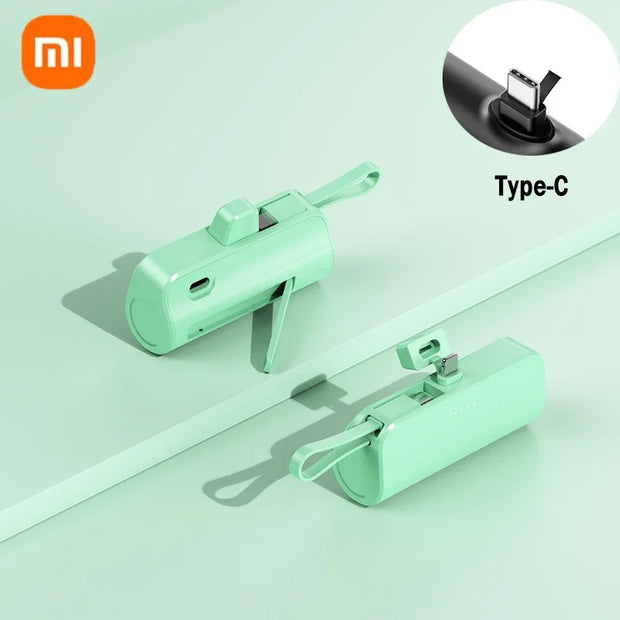 Xiaomi Mini Wireless Power Bank 30000mAh Capsule Large Capacity Portable Fast Charging External Battery For iPhone Type-c New