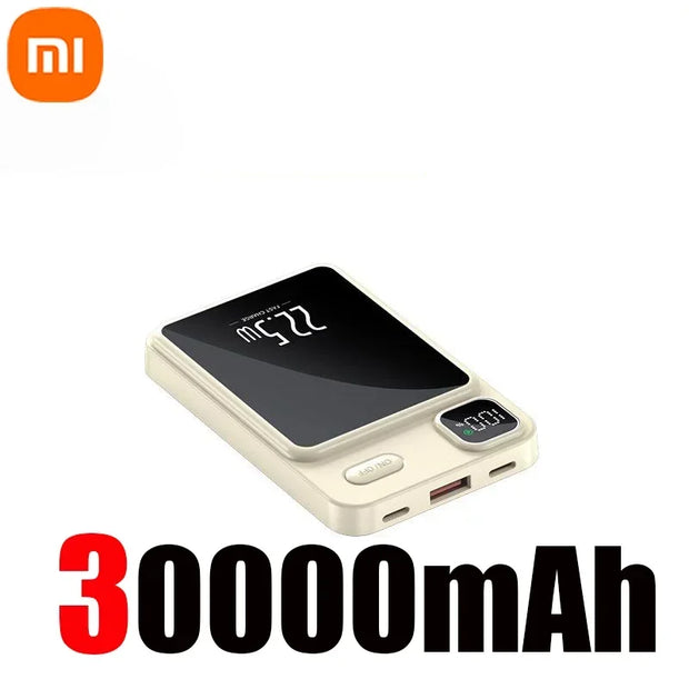 Xiaomi 50000mAh Magnetic Wireless Charger Power Bank Magsafe External Battery Fast Charging PowerBank For Android iPhone 15 16