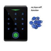 Tuya APP Door Lock IP66 Waterproof Keyless Fingerprint WIFI Access Control Standalone Keypad Fingerprint EM RFID Card Door Entry