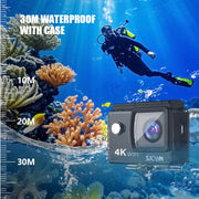 SJCAM SJ4000 Air Action Camera with 4K Video 30M Waterproof 2.4G WiFi Sports Camera Action Cam Sports Camera bicycle motorcycles