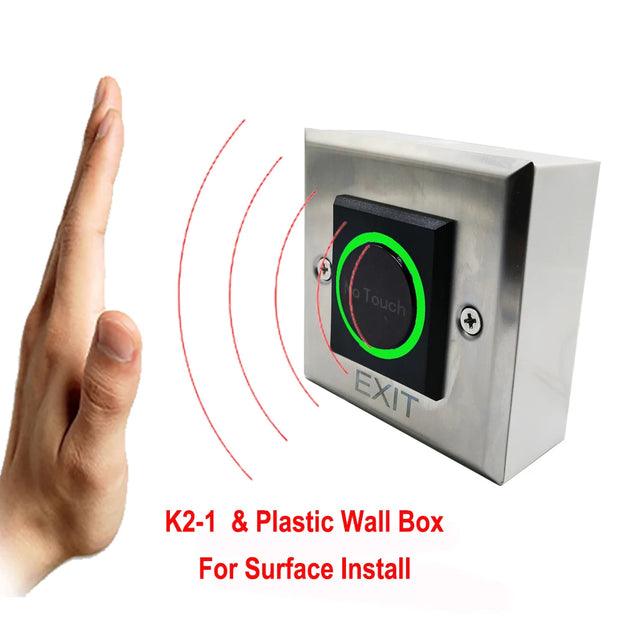 DC12V 24V Touchless Open Electronic Lock Release Switch IR Contactless Infrared No Touch Exit Button for Access Control System