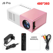 Salange J9Pro MINI Projector Home Theater Game Beamer Video Multimedia Player for Apple Android Phone 1080P Via HD Port Smart TV