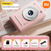 Xiaomi 4K Mini Digital Camera Retro CCD Sports Camera Entry-level Carema Dual HD Camera Flash 50 Million Pixels Auto Focus Gift