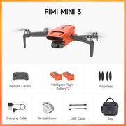 C0 FIMI MINI 3 Drone 4k Professional Camera GPS Brushless Quadcopter 2.4/5.8GHz 60fps AI Night Video 3-Axis Gimbal FPV RC Drone