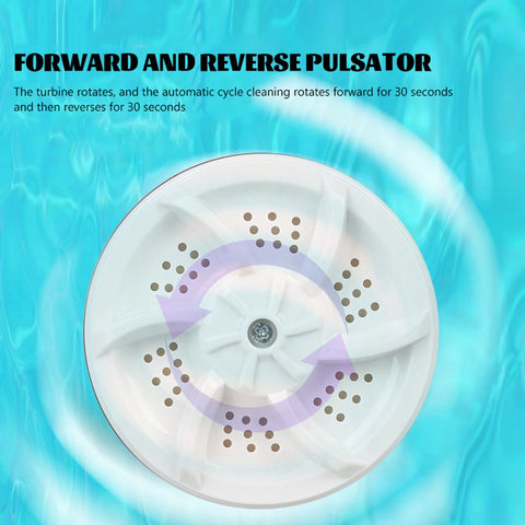 Portable Mini Washing Machine 10w　turbine Ultrasonic Washing Machine For Socks Underwear Washing Tools For Dormitory Travel Home