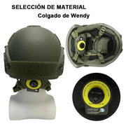 Ballistic Helmet -Wendy Aramid Kevlar Tactical Ballistic Helmet FAST army green NIJ IIIA High Cut - Bulletproof helmet