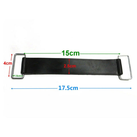 2pcs Rubber Belts Black 175*25mm For Motorcycles Tricycles Scooters Motorcycle Rubber Battery Strap Holder Belt For Honda