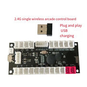 2.4G Wireless Zero Delay Joystick Encoder Arcade Game Controller Board Diy Kit Parts Support Wireless PC/PS3/Android