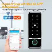 Tuya Fingerprint RFID Access Control System Smart Door Lock Electronic Gate Opener Home Digit Keypad Electric Magnetic Biometric