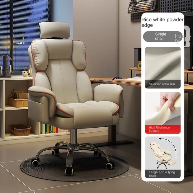 Gaming Chair Home Gaming Computer Sofa Chair Comfortable Sedentary Bedroom Backrest Swivel Desk Chair Office Chair Furniture