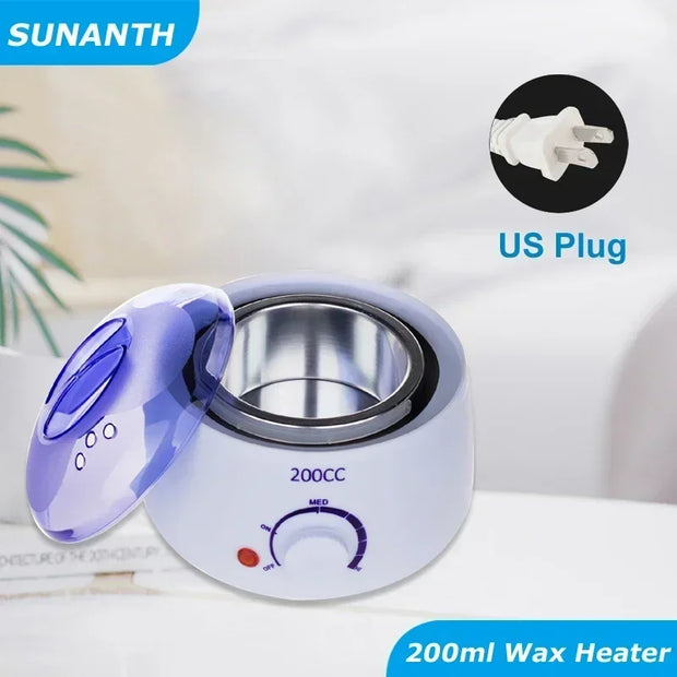 Hair Removal Wax Machine Waxing Heater and Beans Kit Depilatory Epilator Wax-melt Pot Paraffin Warmer Heating Machine