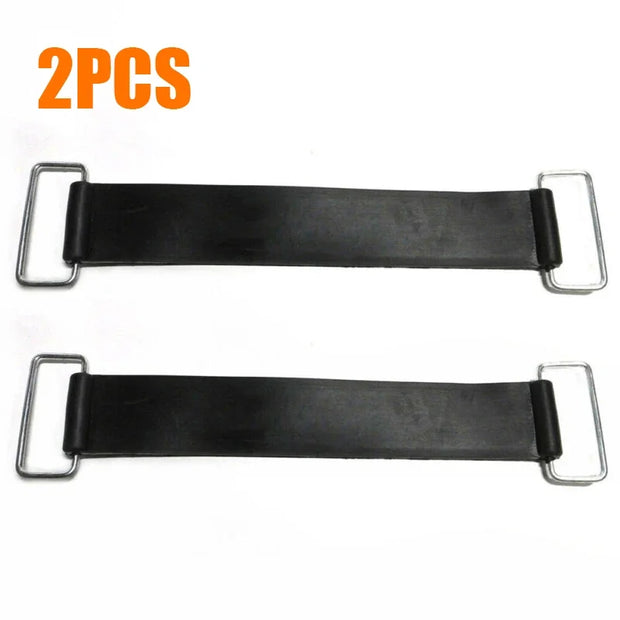 2pcs Rubber Belts Black 175*25mm For Motorcycles Tricycles Scooters Motorcycle Rubber Battery Strap Holder Belt For Honda