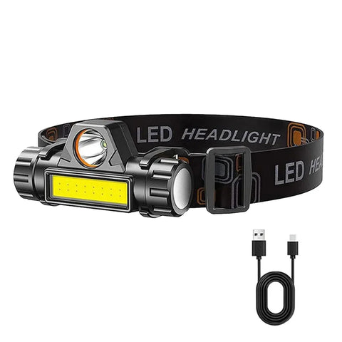 1-5PCS Rechargeable COB LED Headlamp Strong Magnetic Powerful Headlight Super Bright Waterproof Head Torch For Outdoor Fishing