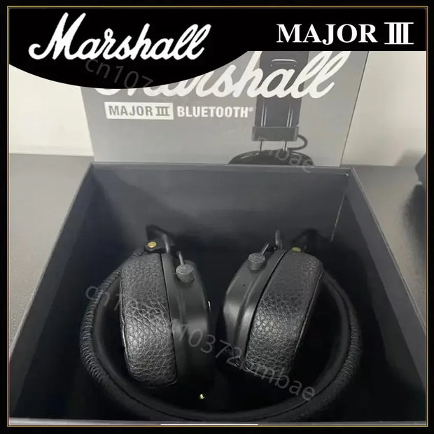 Marshall Major III 3 Wireless/Wired Headphones with Mic Deep Bass Gaming Earphones Folding Sports Rock Music Bluetooth Headset