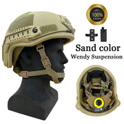 Ballistic ACH High Cut Tactical Helmet PE Ballistic Helmet NIJ IIIA Fast Wendy's Suspension Pad Bulletproof Helmet