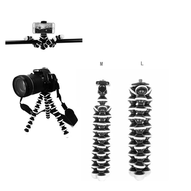 Octopus Flexible Tripod Stand Gorillapod for Mobile Phone Smartphone Dslr and Camera Table Desk Mini phone live medium large