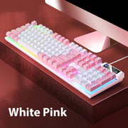 K500 Wired Keyboard Office Gaming Keyboard For Windows And IOS Computer Laptop 104 Keys Mechanical Sensation Membrane Keyboards