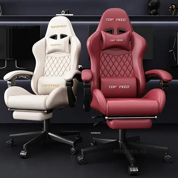 Lifting Gaming Chair Home Sedentary for Vlogger Comfortable Gaming Armchair Boss Chair Backrest Ergonomic Computer Chair r