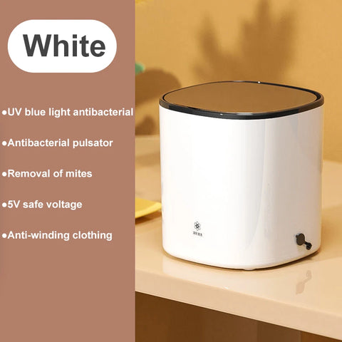 Mini Washing Machine Automatic Underwear Sock Washer 110V 220V Portable Washing Machine with Dryer Bucket for Clothes