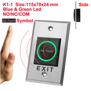 DC12V 24V Touchless Open Electronic Lock Release Switch IR Contactless Infrared No Touch Exit Button for Access Control System