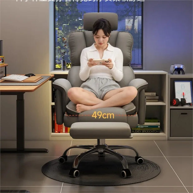 Gaming Chair Home Gaming Computer Sofa Chair Comfortable Sedentary Bedroom Backrest Swivel Desk Chair Office Chair Furniture