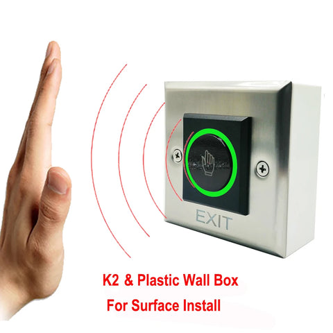 DC12V 24V Touchless Open Electronic Lock Release Switch IR Contactless Infrared No Touch Exit Button for Access Control System