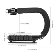 PULUZ U/C Shape Portable Handheld DV Bracket Stabilizer for All SLR Cameras and Home DV Camera