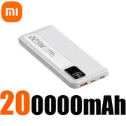 Xiaomi 200000mAh High Capacity Power Bank 22.5W Fast Charging Powerbank Portable Battery Charger For Android Samsung Huawei NEW